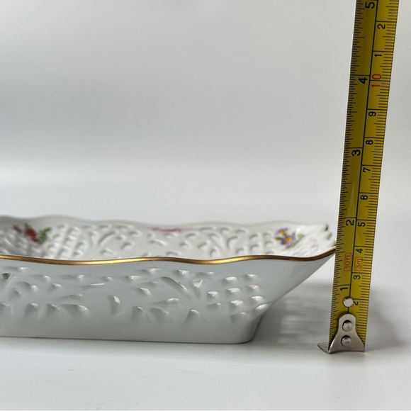 Oscar de la Renta Fine China UH 110 Antoinette West Germany reticulated bowl - Picture 11 of 11